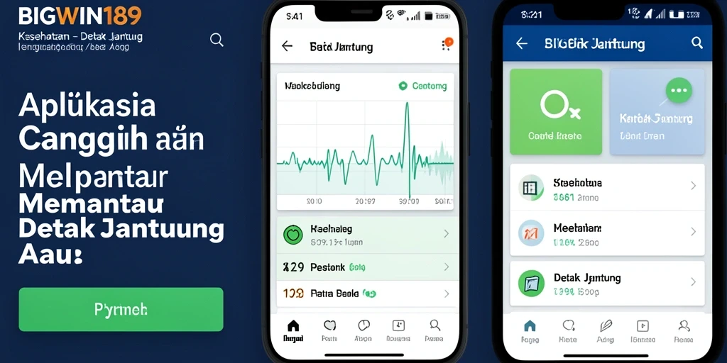 Tampilan antarmuka aplikasi Detak Jantung yang informatif dan menarik.