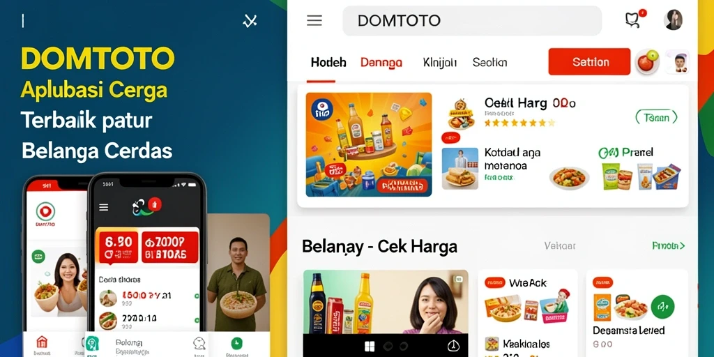 Tampilan antarmuka aplikasi DOMTOTO untuk cek harga produk.