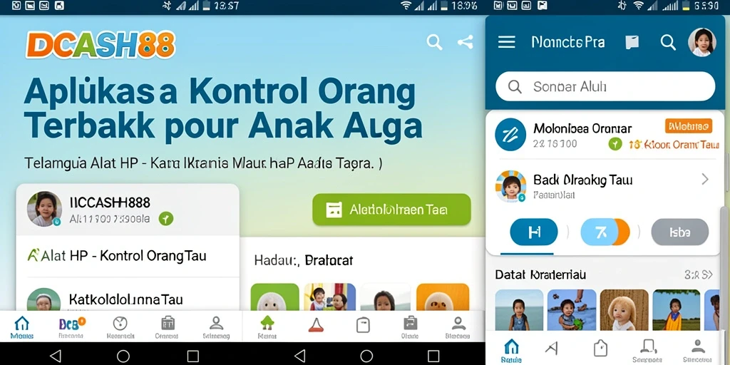 Screenshot utama IDCASH88 menampilkan fitur kontrol orang tua yang intuitif.