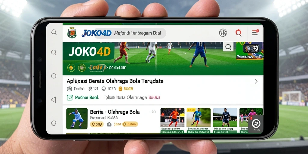 Antarmuka aplikasi JOKO4D yang menarik dan informatif.