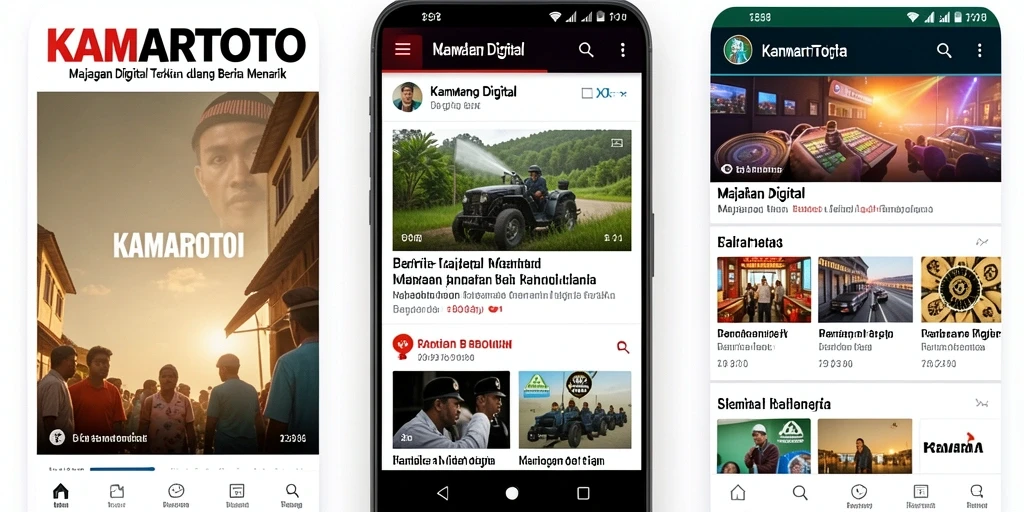 Tampilan antarmuka KAMARTOTO yang menarik dan sederhana.