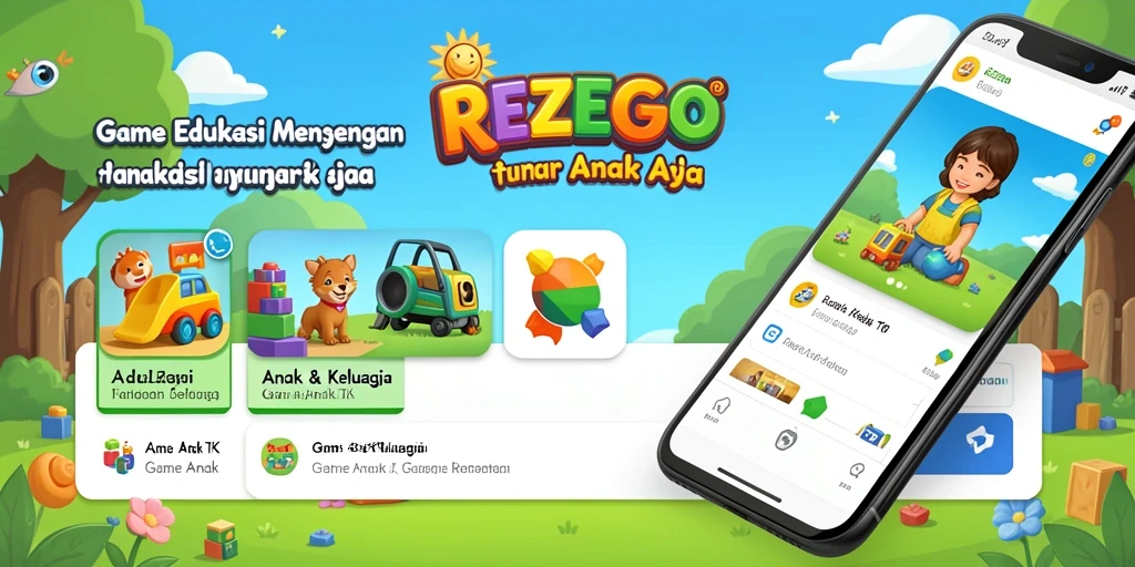 Antarmuka menarik dan ramah anak di REZEGO.