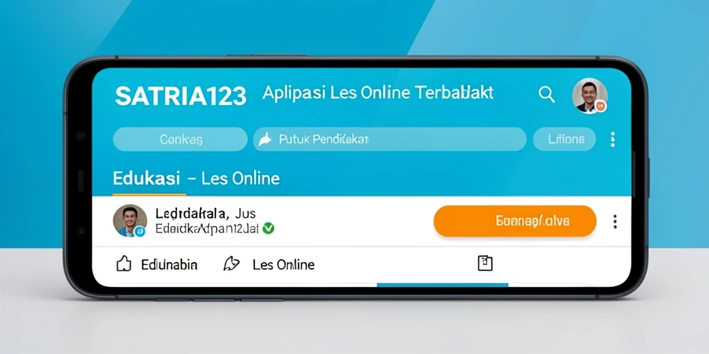 Screenshot utama SATRIA123 dengan antarmuka Les Online yang interaktif.
